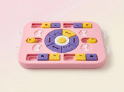 Interactive Dog Puzzle Toy - Slow Feeder & Treat Dispenser-Pink V1242-PAWSTOCKP2