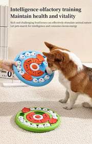 Pizza Puzzle Treat Toy for Dogs & Cats - Interactive Slow Feeder-Blue V1242-PAWSTOCKP4