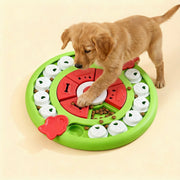 Pizza Puzzle Treat Toy for Dogs & Cats - Interactive Slow Feeder-Green V1242-PAWSTOCKP5