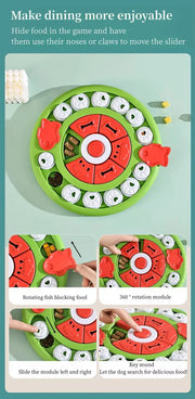 Pizza Puzzle Treat Toy for Dogs & Cats - Interactive Slow Feeder-Green V1242-PAWSTOCKP5