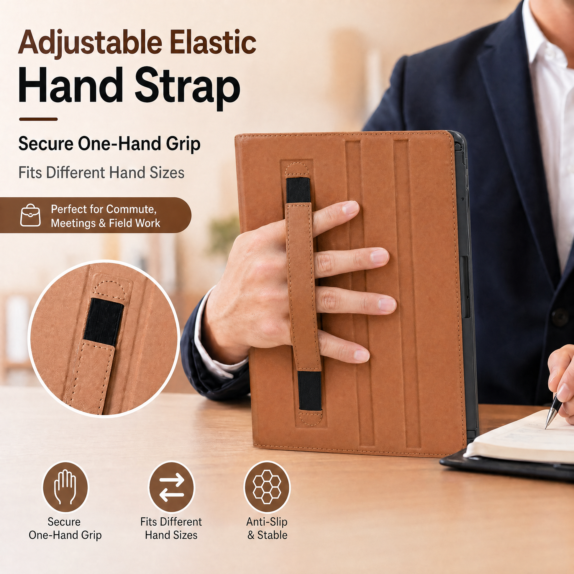 SENYOSON Dark Blue iPad Case for iPad 5th 6th Generation 9.7 Inch 2017/2018 & iPad Air 2 9.7 Inch 2014, V1243-PG-IPADCASE97-DARKBLUE