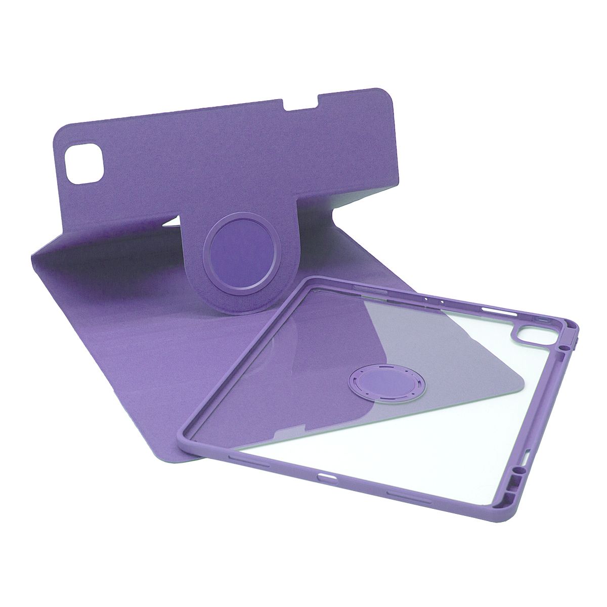 SENYOSON Purple iPad Case for 10.9/11 Inch iPad Air 4th/5th/6th/7th/8th Generation, Detachable Magnetic V1243-ROTATING-IPADCASEAIR-PURPLE