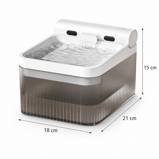 White Cat Water Fountain 3L, Cordless Pet Water Dispenser for Cats & Small Dogs,Wireless Pet Fountain, Smart V1243-YSJ1008CATWATERFOUNTAINWHITE