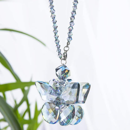 Crystal Glass Butterfly Car Key Charm Mirror Hanging Ornaments Gift (Butterfly-1) V1250-B07XCCG2KP