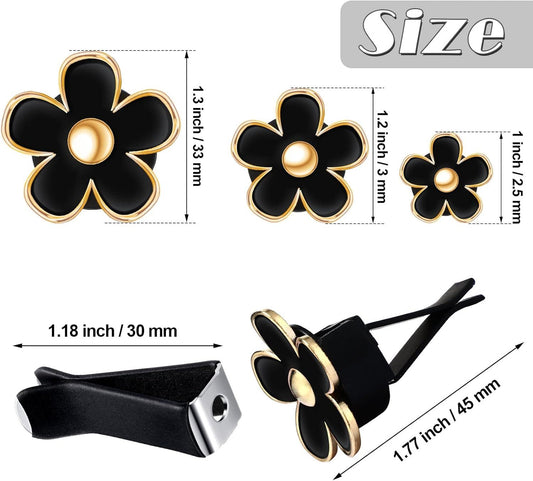 6 Pcs Daisy Flower Air Vent Clip Accessories Air Conditioning Outlet Clip Car Air Freshener Dashboard V1250-B09T34PFHK