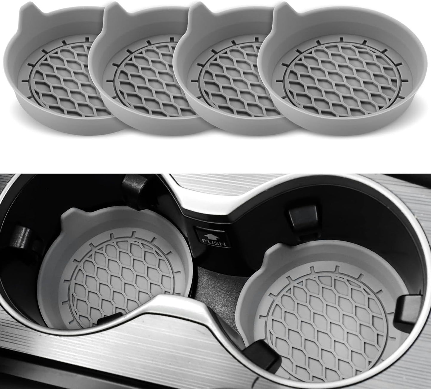 Car Cup Holder Coaster, Silicone Cup Holder Insert, Universal Non-Slip Cup Holders, Car Accessories Interior V1250-B0CWQ78C9F