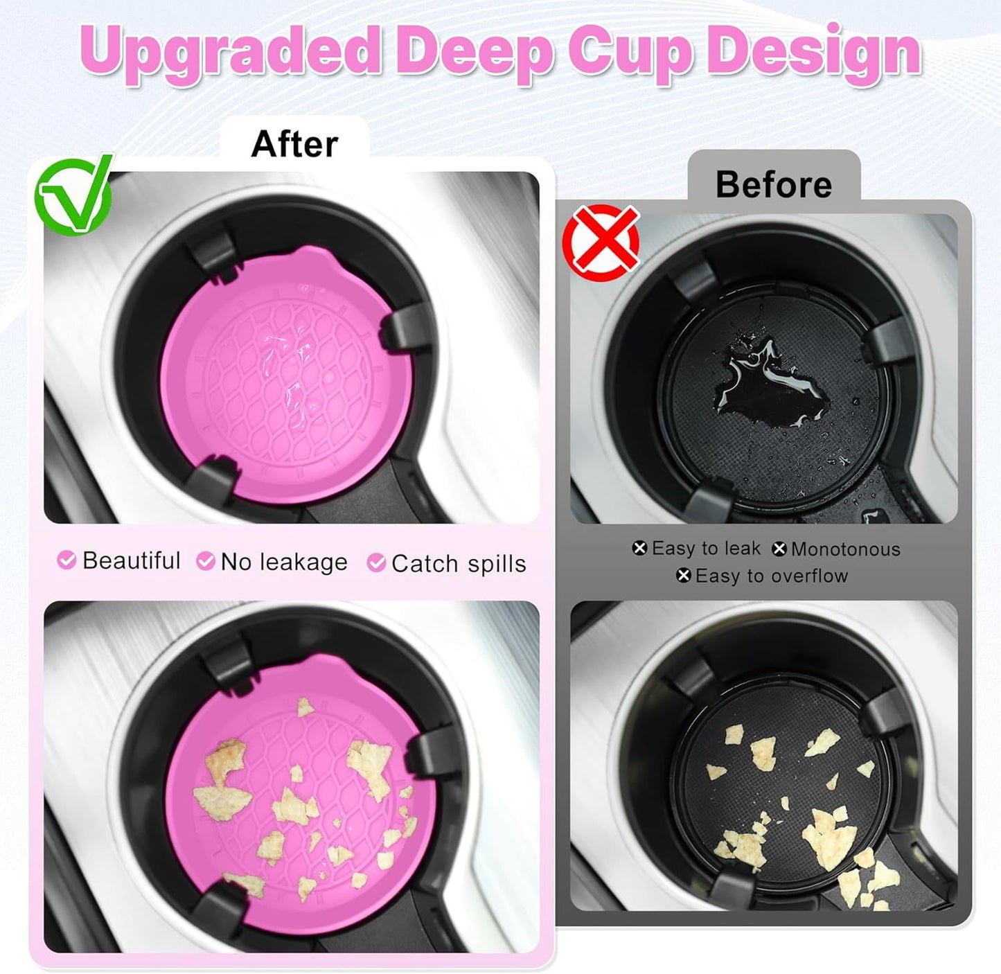 Car Cup Holder Coaster, Silicone Cup Holder Insert, Universal Non-Slip Cup Holders, Car Accessories Interior V1250-B0CWQ7ZFWB