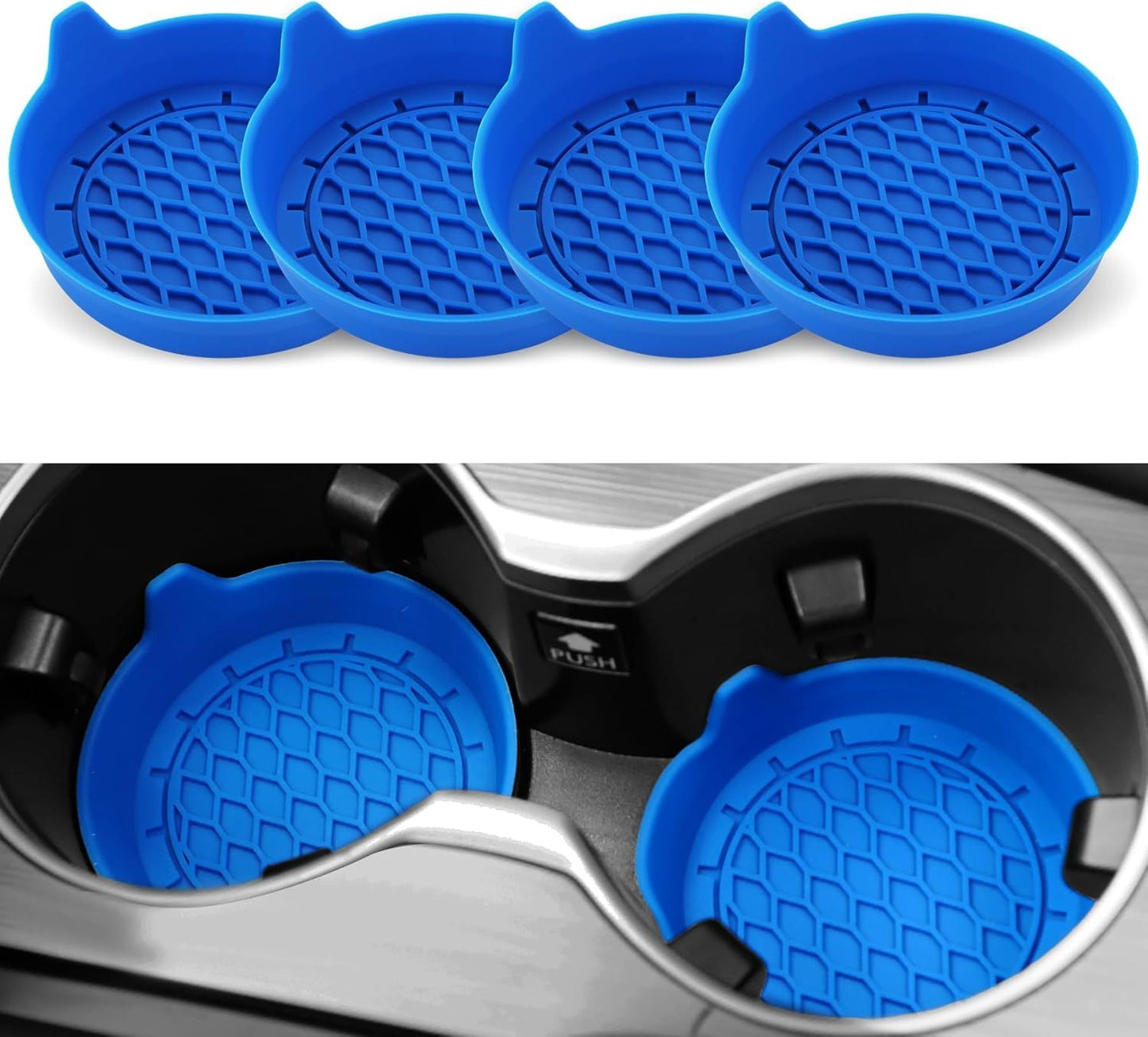 Car Cup Holder Coaster, Silicone Cup Holder Insert, Universal Non-Slip Cup Holders, Car Accessories Interior V1250-B0CWQ8167J