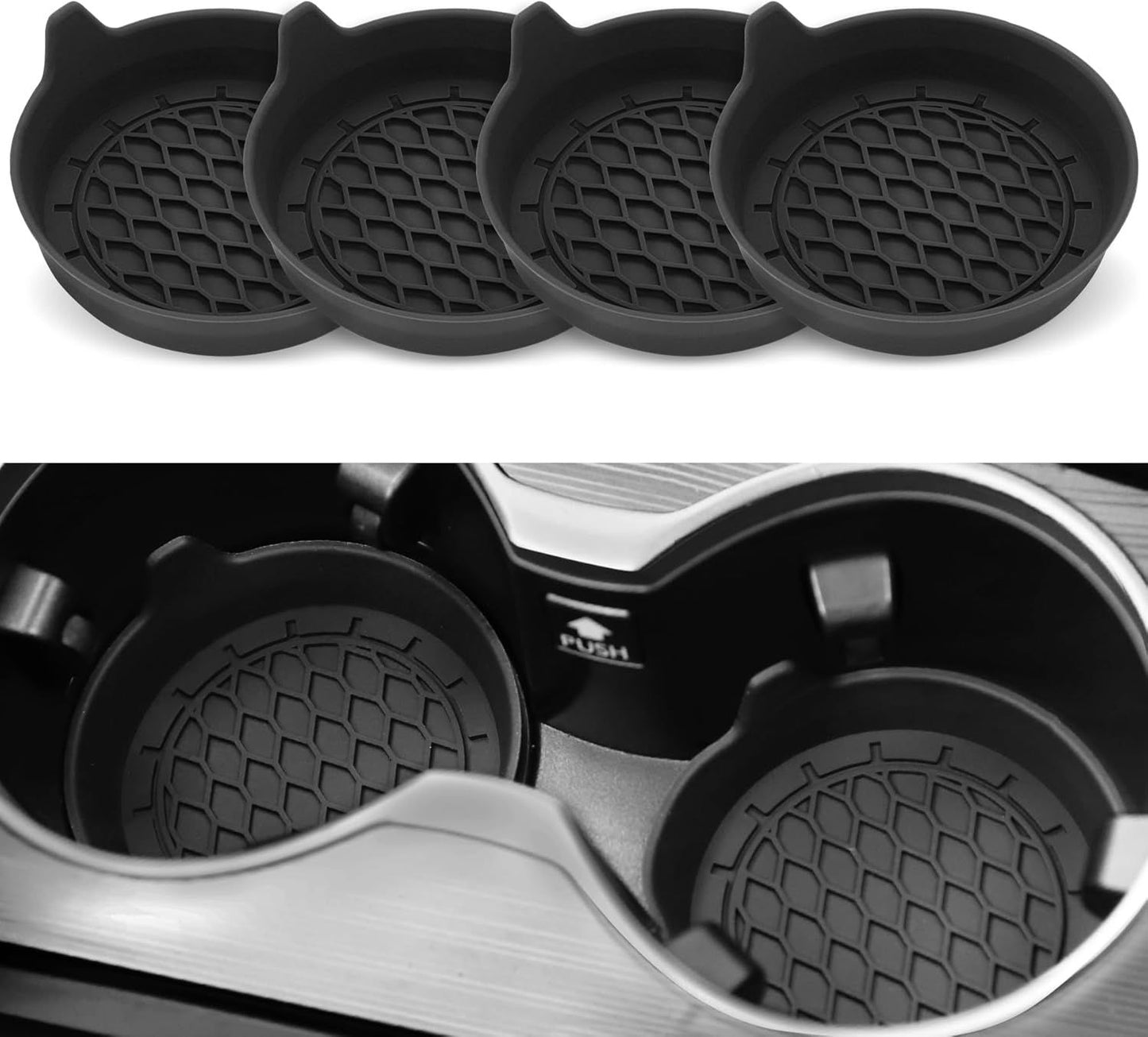 Car Cup Holder Coaster, Silicone Cup Holder Insert, Universal Non-Slip Cup Holders, Car Accessories Interior V1250-B0CWQ8QMKT