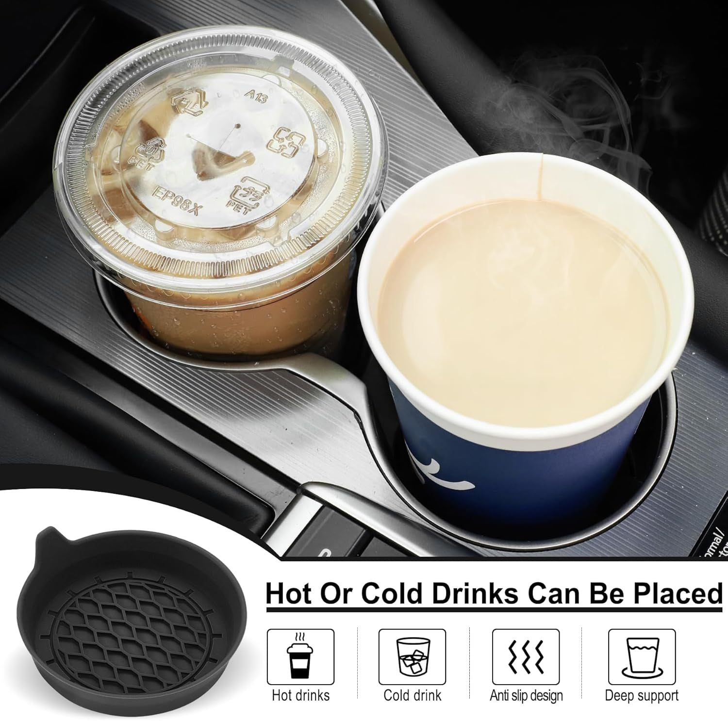 Car Cup Holder Coaster, Silicone Cup Holder Insert, Universal Non-Slip Cup Holders, Car Accessories Interior V1250-B0CWQ8QMKT