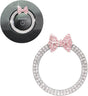 Pink Bow Car Accessories,Bow Tie Engine Start Button Ring,Bling Girly Silver Rhinestone Ring Start Stop V1250-B0DJVWMYV6
