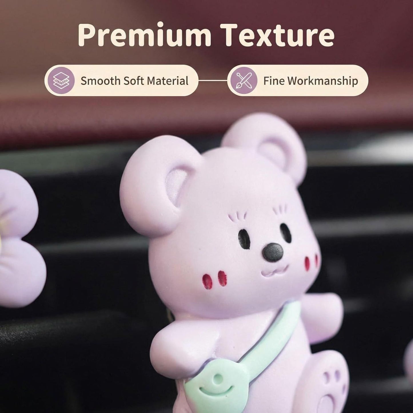 3Pcs Cute Bear Car Air Freshener Vent Clips, Aromatherapy Car Decor for Girls V1250-B0GVJNVN6T