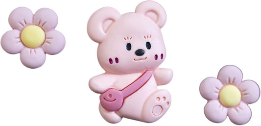 3Pcs Cute Bear Car Air Freshener Vent Clips, Aromatherapy Car Decor for Girls (Pink) V1250-B0GVYMX5VH