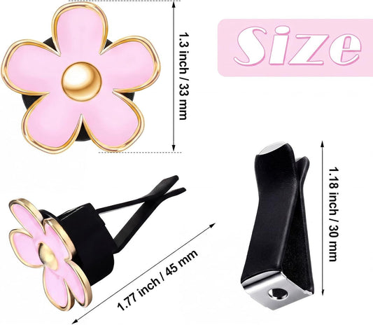 6 Pcs Daisy Flower Air Vent Clip Accessories Air Conditioning Outlet Clip Car Freshener Dashboard Accessories V1250-B0GWCRJ93F