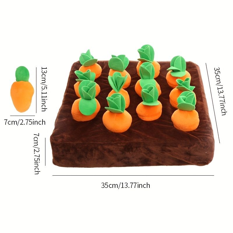 Pawfect Carrot & Bone Dog Chew Toy Set - Durable & Fun V1250-DSZ-DOG-TOY-001