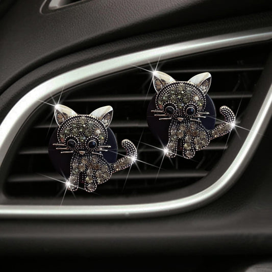 Bling Rhinestone Car Air Vent Clip,Dashboard Outlet Clip,Car Air Freshener Vent Clips,Car Air Conditioning V1250-QLSC002