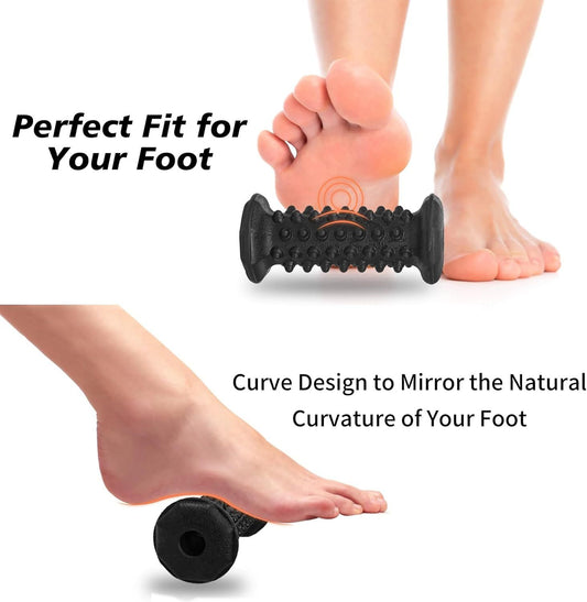 Plantar Fasciitis Relief,Foot Roller,Foot Massager Roller for Arch and Heel Pain Relief,Care for Plantar V1250-QLSC012-BLACK