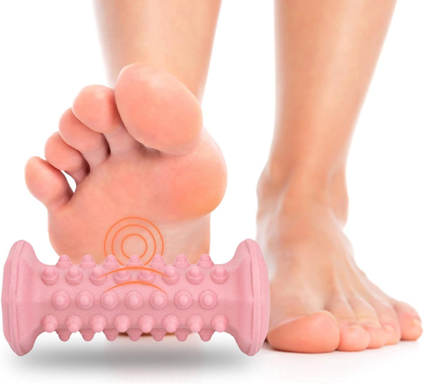 Plantar Fasciitis Relief,Foot Roller,Foot Massager Roller for Deep Tissue Muscle Massage,Portable Reflexology V1250-QLSC013-PINK