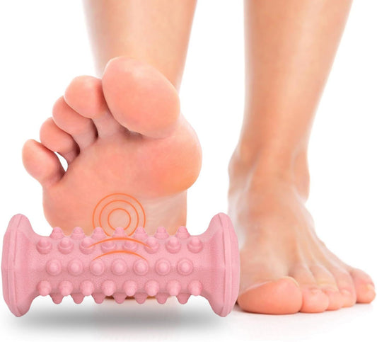 Plantar Fasciitis Relief,Foot Roller,Foot Massager Roller for Deep Tissue Muscle Massage,Portable Reflexology V1250-QLSC013-PINK