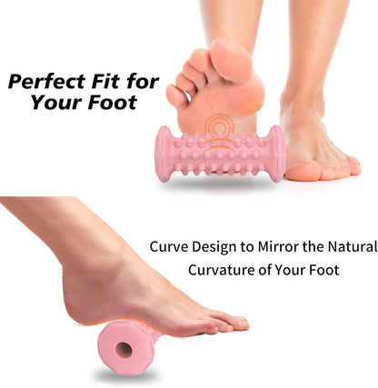 Plantar Fasciitis Relief,Foot Roller,Foot Massager Roller for Deep Tissue Muscle Massage,Portable Reflexology V1250-QLSC013-PINK