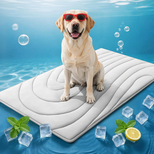 Cooling Mat for Dogs, 59" x 40" Self-Cooling Dog Bed with Arc-Chill Technology 3.0, Non-Slip Washable Pet V1250-QLSC024-XL