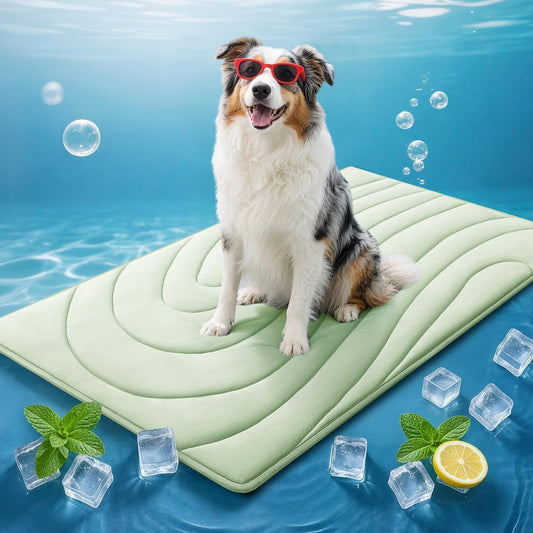 Cooling Mat for Dogs, 48" x 28" Self-Cooling Dog Bed with Arc-Chill Technology 3.0(QMAX>0.5), Non-Slip V1250-QLSC025-L