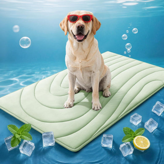 Cooling Mat for Dogs, 59" x 40" Self-Cooling Dog Bed with Arc-Chill Technology 3.0(QMAX>0.5), Non-Slip V1250-QLSC025-XL