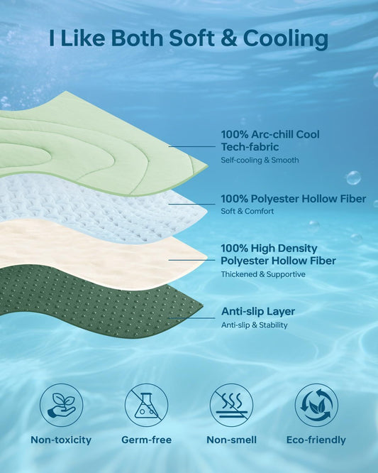 Cooling Mat for Dogs, 59" x 40" Self-Cooling Dog Bed with Arc-Chill Technology 3.0(QMAX>0.5), Non-Slip V1250-QLSC025-XL