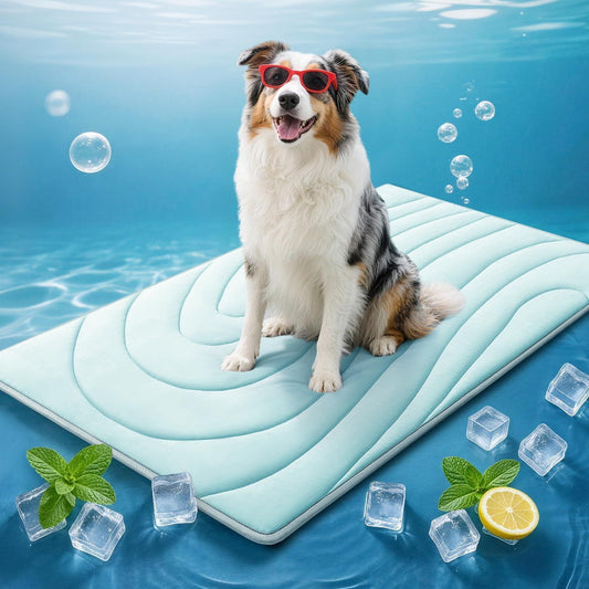 Cooling Mat for Dogs, 48"x28" Self-Cooling Pet Bed - Advanced Arc-Chill Technology 3.0 (QMAX>0.5) for Instant V1250-QLSC026-L