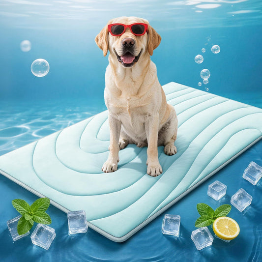 Cooling Mat for Dogs, 59"x40" Self-Cooling Pet Bed - Advanced Arc-Chill Technology 3.0 (QMAX>0.5) for Instant V1250-QLSC026-XL