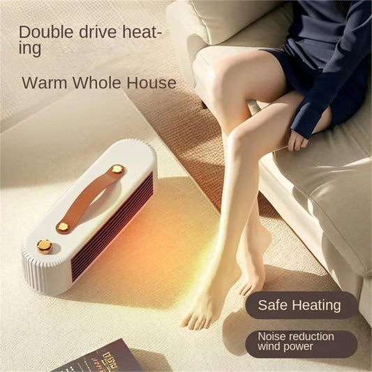 Vintage Portable PTC Ceramic Desktop Heater | 800W Energy Efficient Mini Electric Space Heater with AU Plug, V1250-QLSC030-JRQ-W