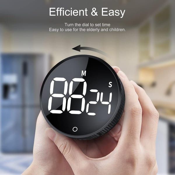 Timers - Digital timer - Magnetic digital kitchen timer - Kitchen timer - Count up/Count down - egg timer - V1250-QLSC033-MB-B