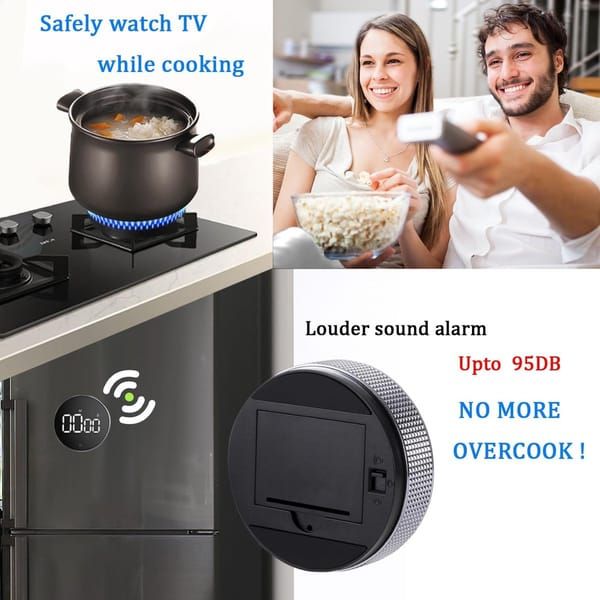 Timers - Digital timer - Magnetic digital kitchen timer - Kitchen timer - Count up/Count down - egg timer - V1250-QLSC033-MB-B