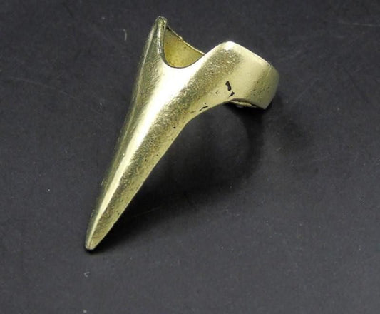 House Of Dasein Rings Silver Gold Scratch Claws Sensory Play Bdsm Kink Fetish - Antique Gold Plated V1257-15198543511618
