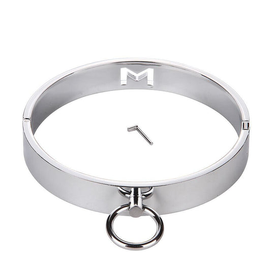 House Of Dasein Stainless Steel Metal Collar Slave Play Bdsm Neck Restraints Fetish - Silver V1257-15198749360194