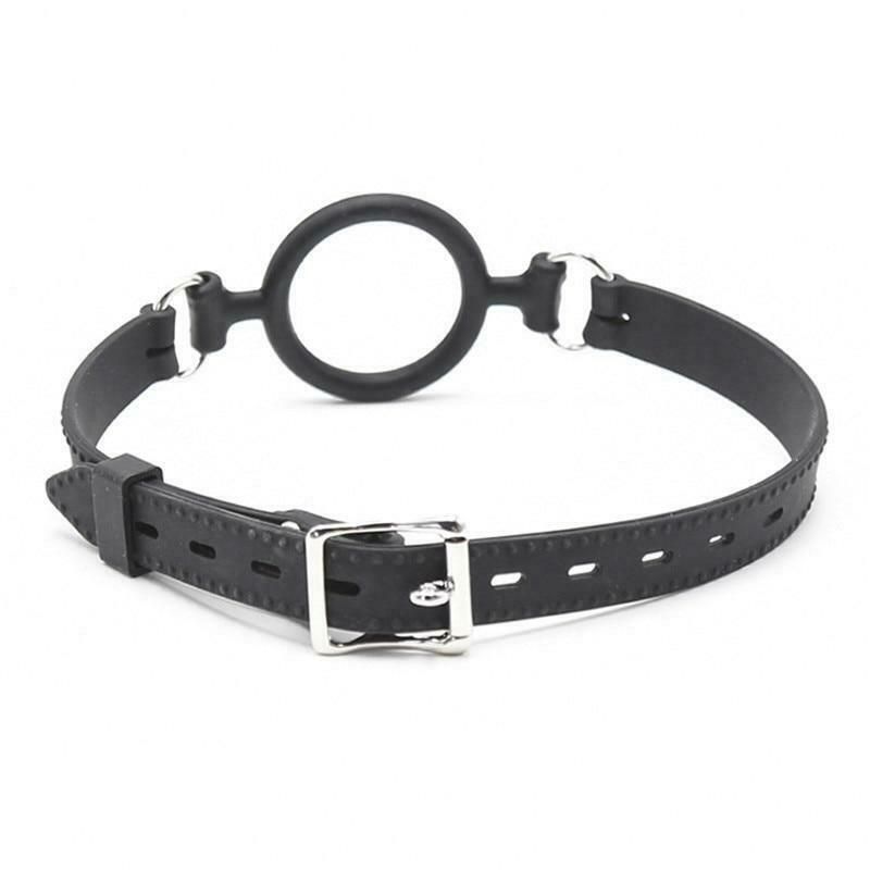 House Of Dasein Ring Gag Open Mouth Face Deep Throat Slave Training Bdsm Bondage Restraints - Black V1257-15331709648962