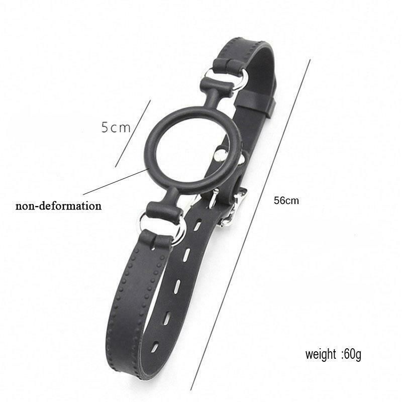 House Of Dasein Ring Gag Open Mouth Face Deep Throat Slave Training Bdsm Bondage Restraints - Black V1257-15331709648962