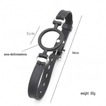 House Of Dasein Ring Gag Open Mouth Face Deep Throat Slave Training Bdsm Bondage Restraints - Black V1257-15331709648962