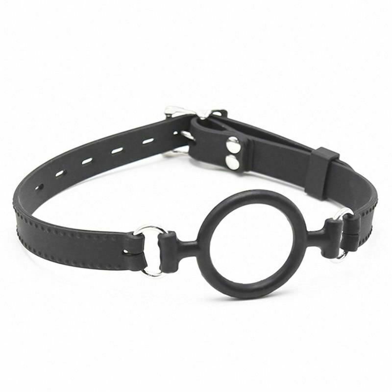 House Of Dasein Ring Gag Open Mouth Face Deep Throat Slave Training Bdsm Bondage Restraints - Black V1257-15331709648962