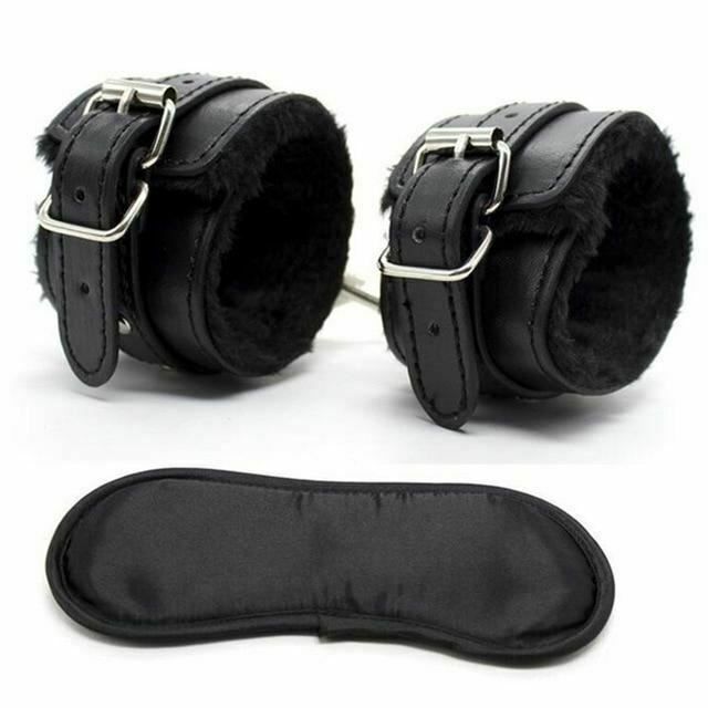 House Of Dasein Blindfold Cuffs Set Sensory Deprivation Bondage Kink Bdsm Restraints - Black V1257-15331720855618