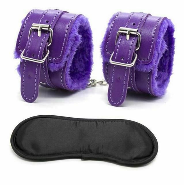 House Of Dasein Blindfold Cuffs Set Sensory Deprivation Bondage Kink Bdsm Restraints - Purple V1257-15331720953922