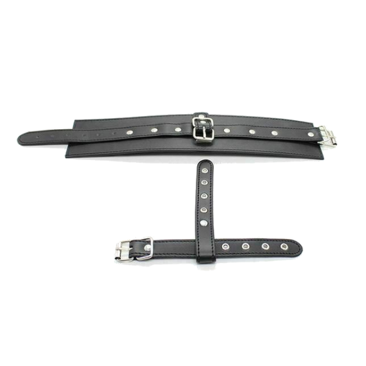 House Of Dasein Thumb Ankle Cuffs Toe Bondage Kink Bdsm Restraints - Black - Ankle Cuffs V1257-15331765715010
