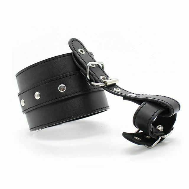 House Of Dasein Thumb Ankle Cuffs Toe Bondage Kink Bdsm Restraints - Black - Handcuff V1257-15331765747778