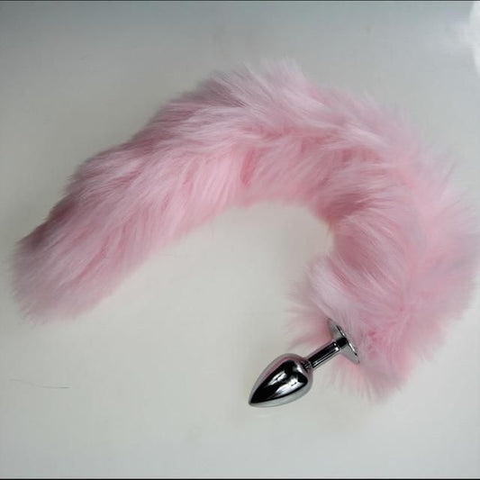 House Of Dasein Pink Tail Anal Plug Pet Play Kitten Bondage Kink Bdsm Fetish Restraints - Pink V1257-15331808673858