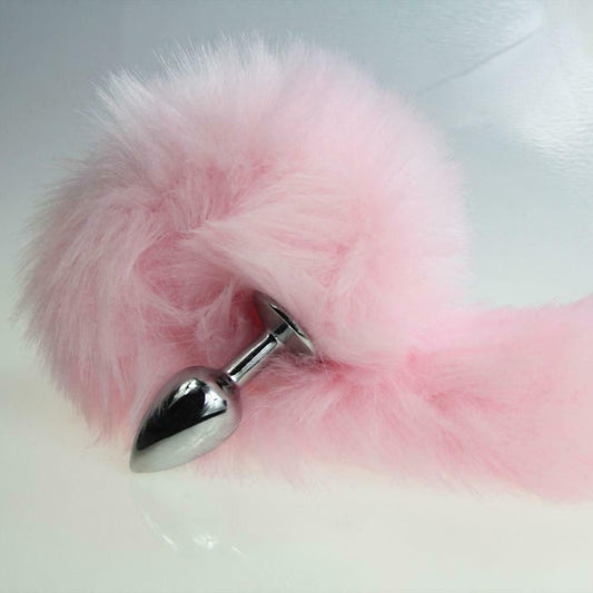 House Of Dasein Pink Tail Anal Plug Pet Play Kitten Bondage Kink Bdsm Fetish Restraints - Pink V1257-15331808673858