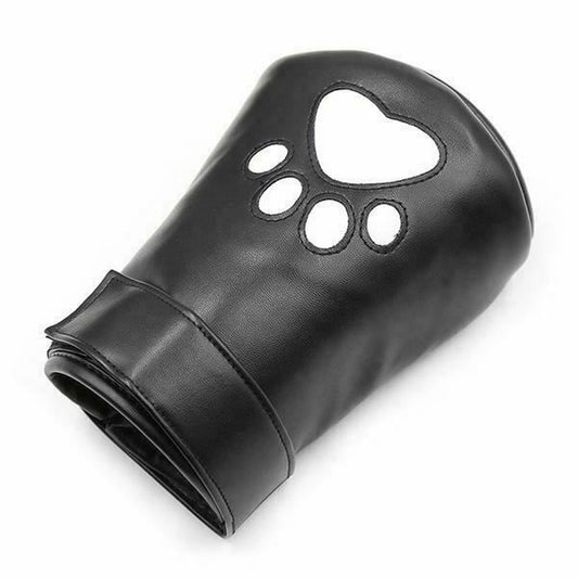 House Of Dasein Puppy Mittens Dog Gloves Hand Fist Bondage Pet Roleplay Bdsm Restraints - Black V1257-15332582391874