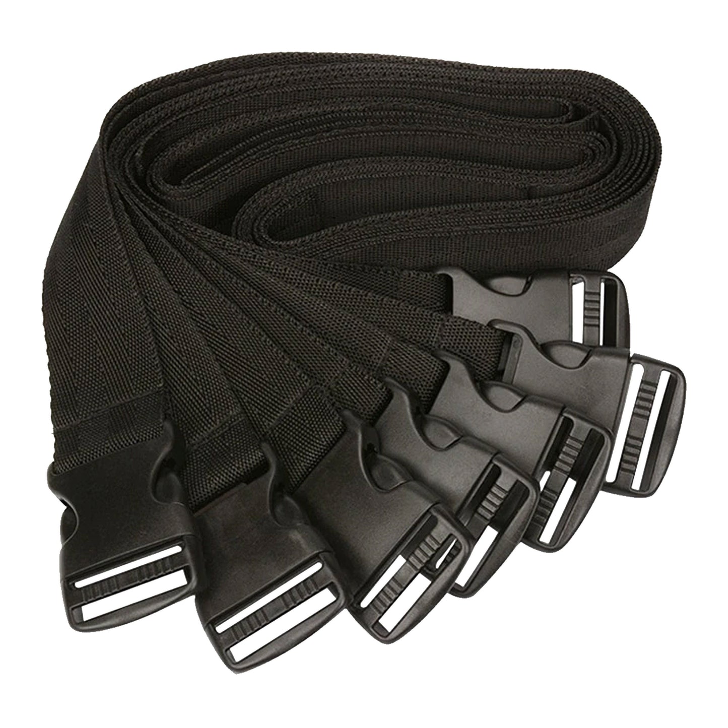House Of Dasein 7 Piece Full Body Bondage Kit Nylon Restraints Fetish - Black V1257-15332582457410
