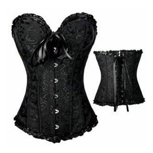 House Of Dasein Over Bust Corset Sexy Lingerie Bdsm Fetish - Black - S V1257-15332653236290