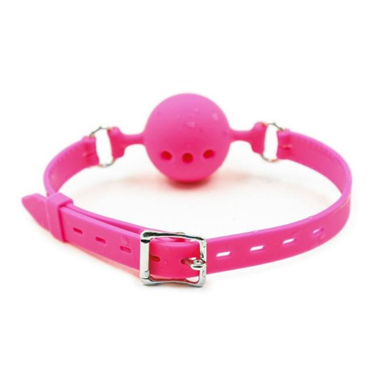 House Of Dasein Black Pink Red Breathable Silicone Ball Gag Bdsm Bondage Restraints - Pink - 4.5Cm V1257-15332653269058