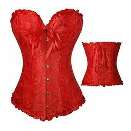 House Of Dasein Over Bust Corset Sexy Lingerie Bdsm Fetish - Red - 5Xl V1257-15332655530050